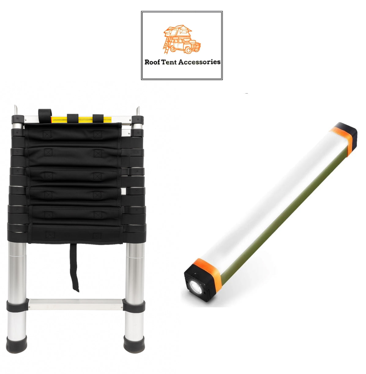 Designed for Tentbox Roof Tent / OEX Vertex Lite 130 Ladder Steps Attachment Upgrade (Dog and Sensory Friendly)