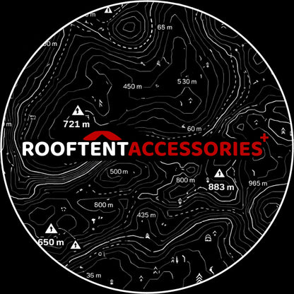 2 x Roof Tent Accessories - Adjustable Pitch Lap Table With Cup Holder - Perfect For Watching Movies + Morning Coffee