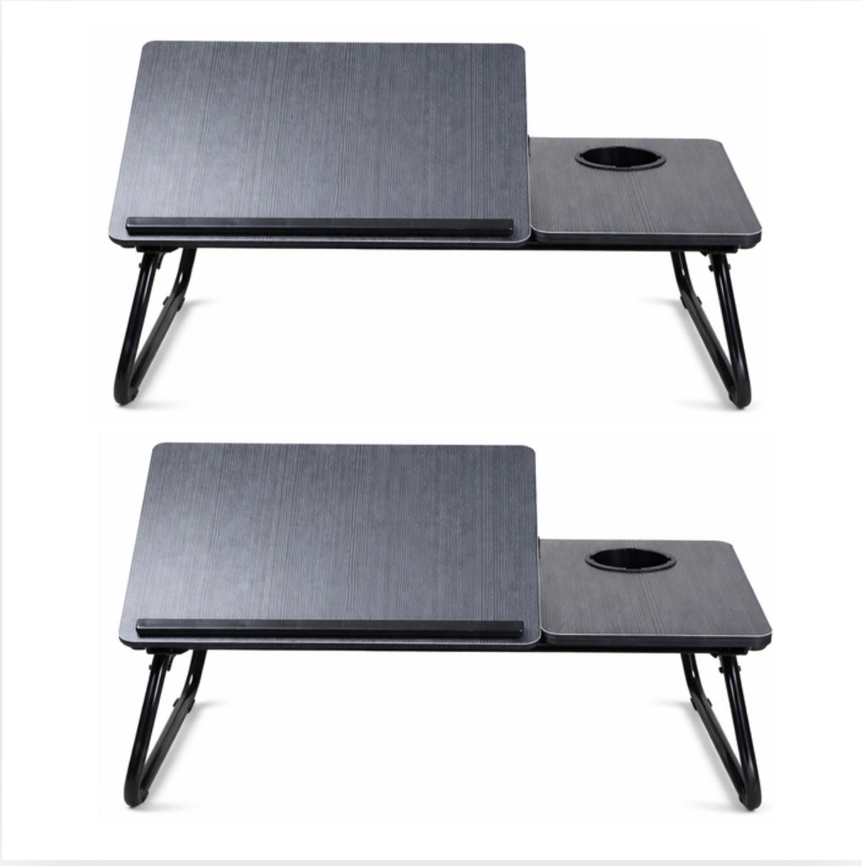 2 x Roof Tent Accessories - Adjustable Pitch Lap Table With Cup Holder - Perfect For Watching Movies + Morning Coffee